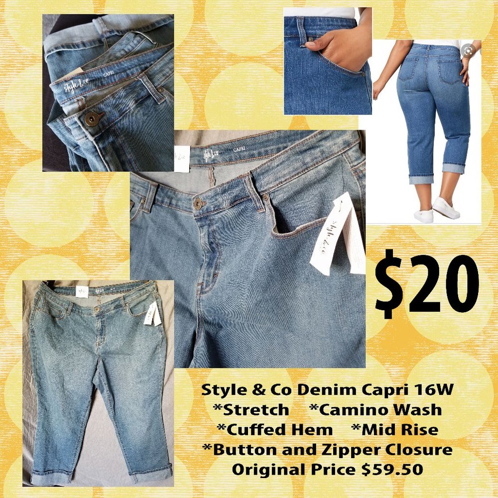 Style & Co Denim Capri 16W